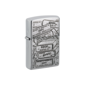Encendedor Zippo 48713 Bottom Stamps Design Garantia