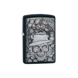 Encendedor Zippo 49183 Gambling Skull Original Garantia