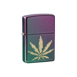 Encendedor Zippo 49185 Iridescent Mari Juana Leaf Garantia