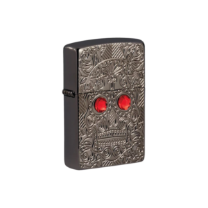 Encendedor Zippo 49300 Armor Crystal Skull Design Garantia