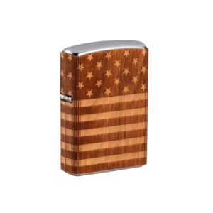 Encendedor Zippo Modelo 49332 Woodchuck USA American Flag