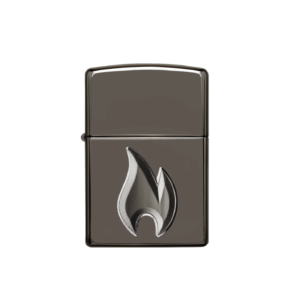 Encendedor Zippo Modelo 29928 Black Ice Flame Garantia