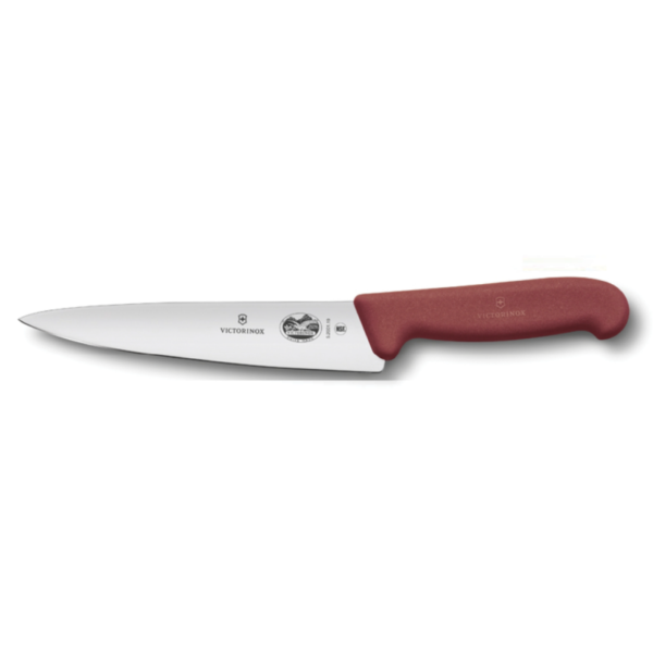 FIBROX, CUCHILLO PARA TRINCHAR, 25 cm, Rojo