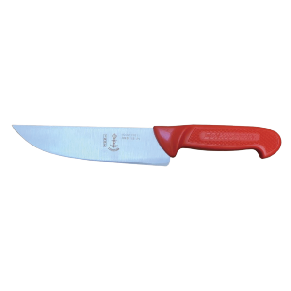 398 CUCHILLO CARNICERO TRADICIONAL, Rojo, 15 cm