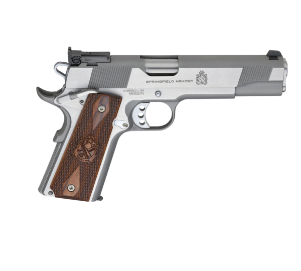 1911 LOADED TARGET 9MM HANDGUN – STAINLESS, CA COMPLIANT