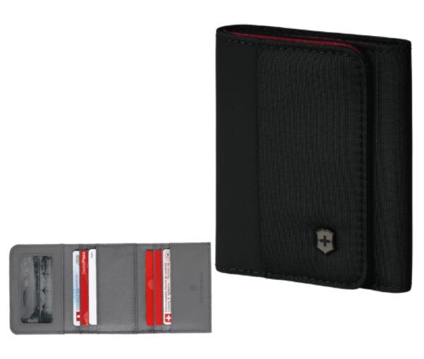TRAVEL ESSENTIALS TRI-FOLD WALLET WITH RFID PROTECTION