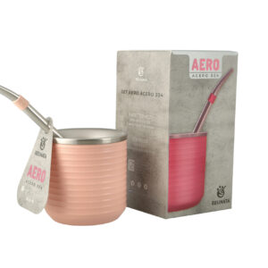 Set de mate y bombilla AERO ROSA