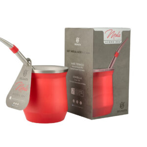 Set de mate y bombilla MOLA ROJO