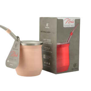 Set de mate y bombilla MOLA ROSA