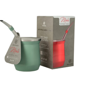 Set de mate y bombilla MOLA VERDE
