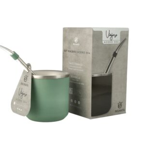Set de mate y bombilla VIAJERO VERDE